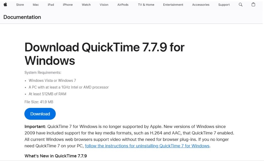QuickTime comes pre-installed on your Mac